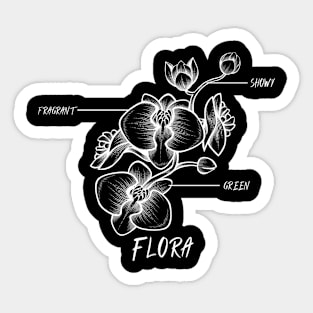 Flower Nature Define Vintage Since Wildflower Sticker